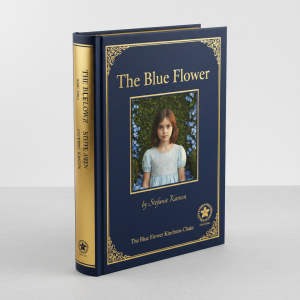 Gold Edition: Book "The Blue Flower" (Roman/Kunstband) by Stefanie Kameen, (Ltd. Ed. 50 Stück)