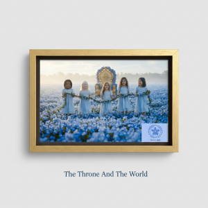 Gold Edition: Gold-Framed Canvas "The Throne And The World" (60 x 90 cm) Painting (Ltd. Ed. 50 Stück) KONZEPT-ENTWURF